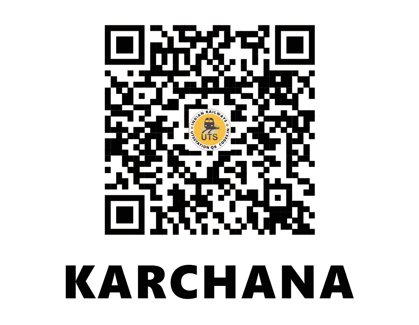 UTS QR Code for KARCHANA - KCN (NC - UTTAR PRADESH)